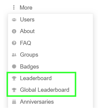 sidebar leaderboard links